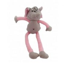 happy pet soft squeaky pull my legs elephant dog toy