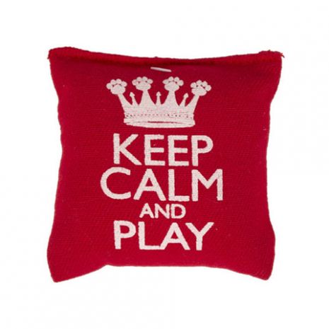 υφασμάτινο μαξιλάρι keep calm με catnip epets