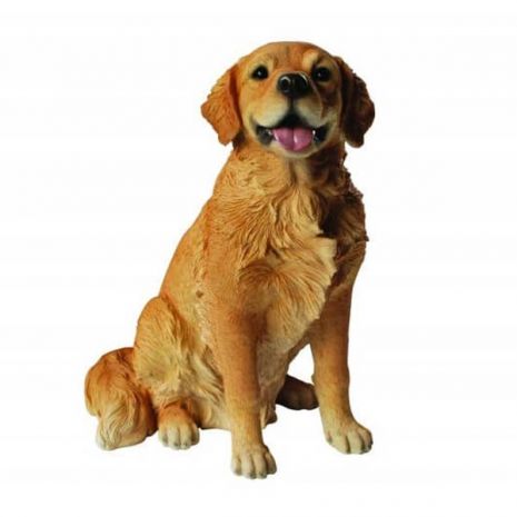 Άγαλμα Σκύλου Golden Retriever Sitting