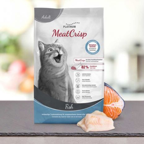 PLATINUM Meatcrisp Cat Adult Fish