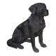 Άγαλμα Σκύλου Labrador Black Sitting